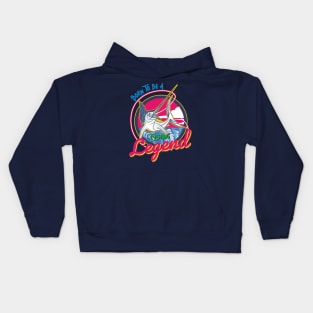 born to be a fishing legend Kids Hoodie